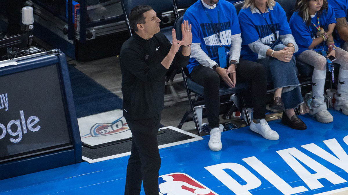 Thunder’s Mark Daigneault shares big moment with Sam Presti after Game 5 win