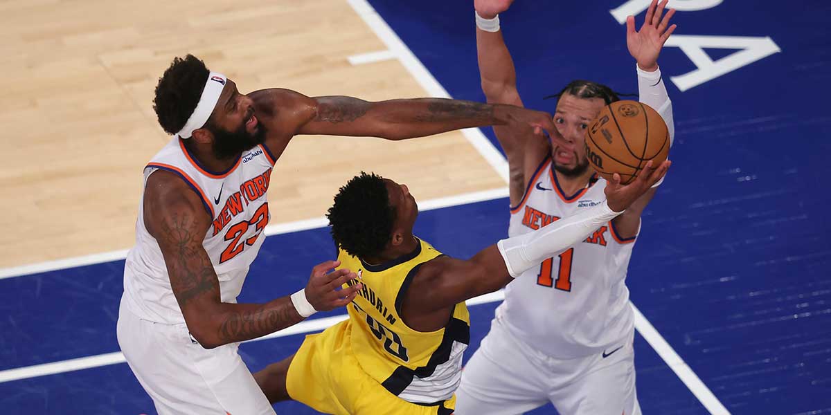Knicks fans erupt after Mitchell Robinson’s violent Tyrese Haliburton block