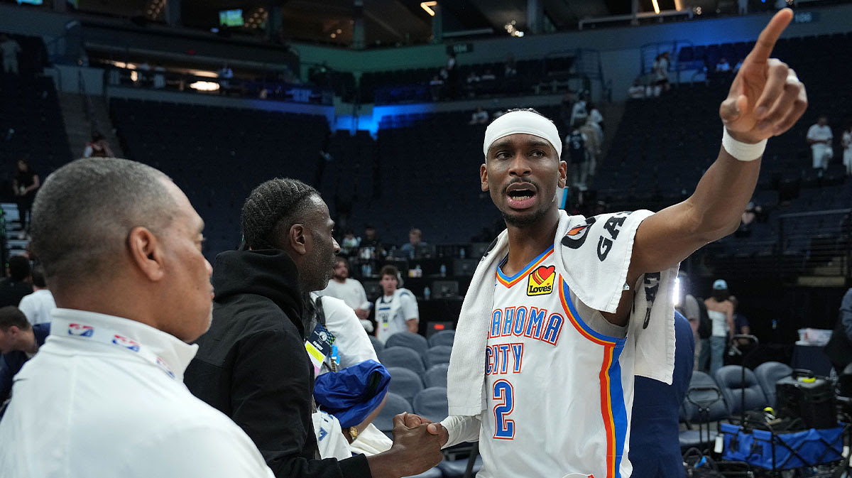 Shai Gilgeous-Alexander calls out dad over MVP trophy after Thunder advance to Finals